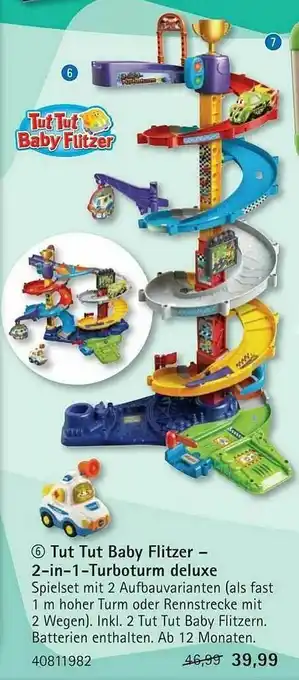 Vedes Tut Tut Baby Flitzer 2in1-turboturm Deluxe Angebot