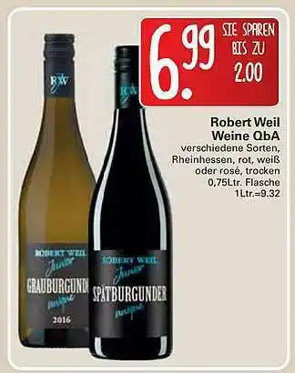 WEZ Robert Weil Weine QBA Angebot