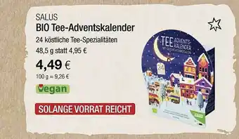 Vitalia Salus Bio Tee-adventskalender  Angebot