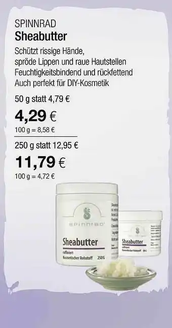 Vitalia Spinnrad Sheabutter Angebot