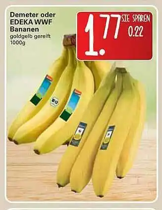 WEZ Edeka Wwf Bananen Angebot