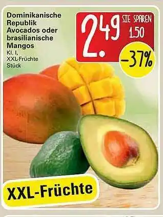 WEZ Avocados Oder Mangos Angebot