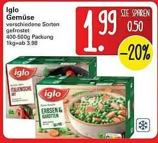 WEZ Iglo Gemüse Angebot