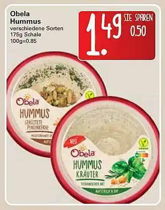 WEZ Obela Hummus Angebot