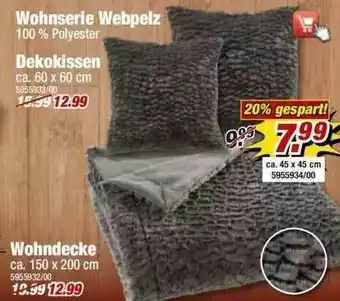 Poco Wohnserie Webpelz, Wohdecke Angebot