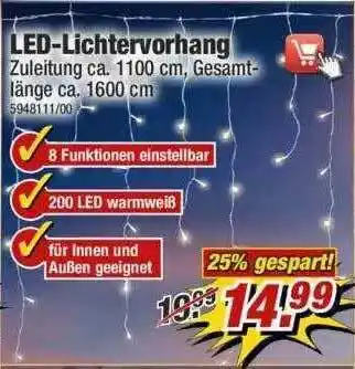 Poco Led-lichtervorhang Angebot