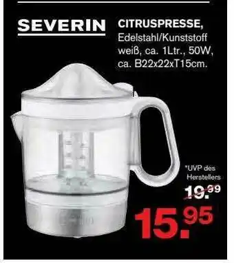 Möbel Wanninger Severin Citruspresse Angebot