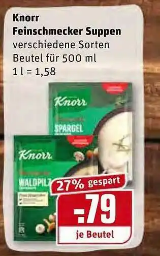 REWE Knorr Feinschmecker Suppen Angebot