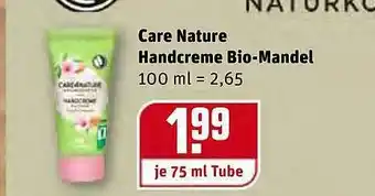 REWE Care Nature Handcreme Bio-mandel Angebot