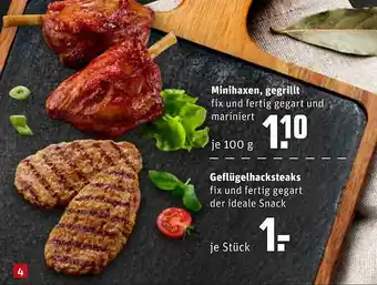 REWE Minihaxen, Gegrillt Angebot