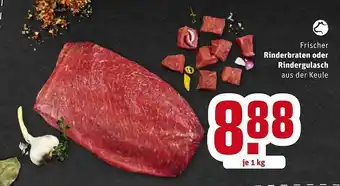 REWE Frischer Rinderbraten Oder Rindergulasch Angebot