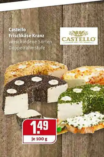 REWE Castello Frischkäse Kranz Angebot