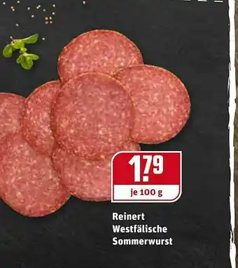 REWE Reinert Westfälische Sommerwurst Angebot