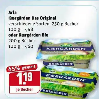 REWE Arla Kærgarden Das Original Oder Kærgarden Bio Angebot