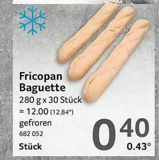 Selgros Fricopan Baguette Angebot