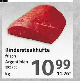 Selgros Rindersteakhüfte Angebot