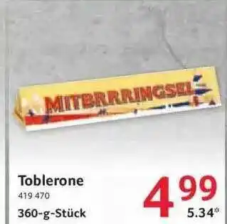 Selgros Toblerone Angebot