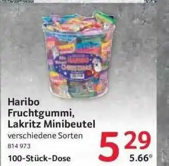 Selgros Haribo Fruchtgummi, Lakritz Minibeutel Angebot