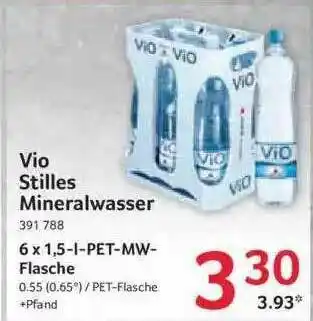 Selgros Vio Stilles Mineralwasser Angebot