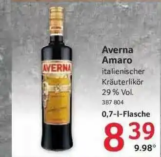 Selgros Averna Amaro Angebot