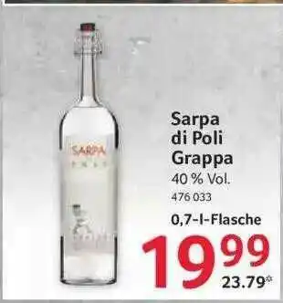 Selgros Sarpa Di Poli Grappa Angebot