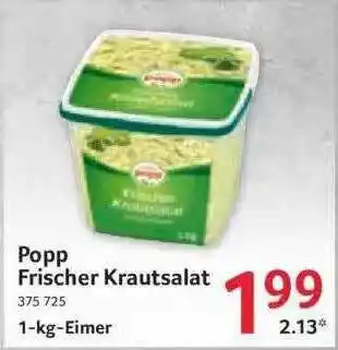 Selgros Popp Frischer Krautsalat Angebot