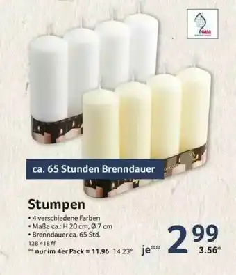 Selgros Stumpen Angebot