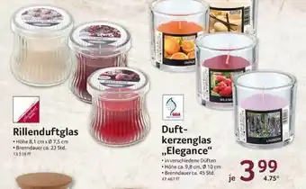 Selgros Rillenduftglas Oder Duftkerzenglas „elegance” Angebot