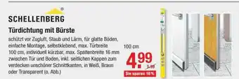 V Baumarkt Schellenberg Türdichtung Mit Bürste Angebot