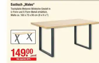 V Baumarkt Esstisch Wales Angebot