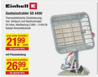 V Baumarkt Einhell Gasheizstrahler Gs4400 Angebot