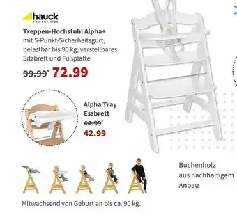 BabyOne Hauck Treppen-hochstuhl Alpha+ Angebot