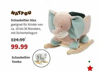 BabyOne Nattou Schaukeltier Alex Angebot