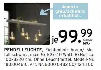 Möbel Heinrich Pendelleuchte Angebot