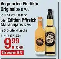 V Markt Verpoorten Eierlikör Original Oder Edition Pfirsisch Maracuja Angebot