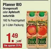 V Markt Pfanner Bio Angebot