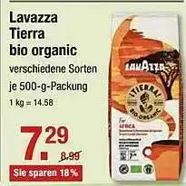 V Markt Lavazza Tierra Bio Organic Angebot