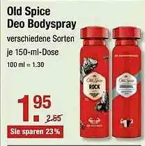 V Markt Old Spice Deo Bodyspray Angebot