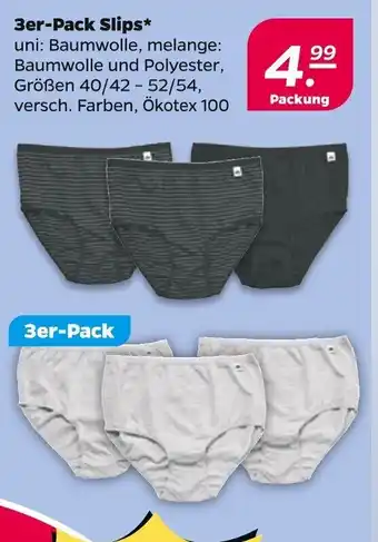 NETTO OEKO-TEX 3er-Pack Slips Angebot