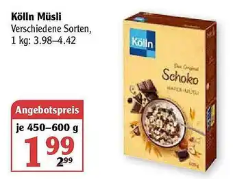 Globus Kölln Müsli Angebot