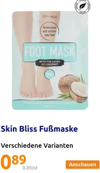 Action Skin Bliss Fuẞmaske Angebot