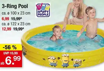 Zimmermann HAPPY PEOPLE 3-Ring Pool Angebot