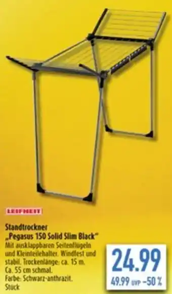 diska LEIFHEIT Standtrockner „Pegasus 150 Solid Slim Black” Angebot