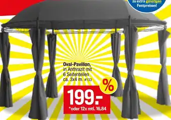 Möbelpiraten Oval-Pavillon Angebot