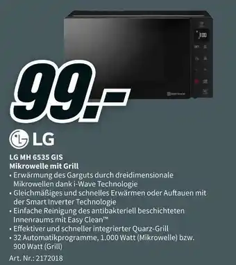 MediaMarkt Lg mh 6535 gis mikrowelle mit grill Angebot