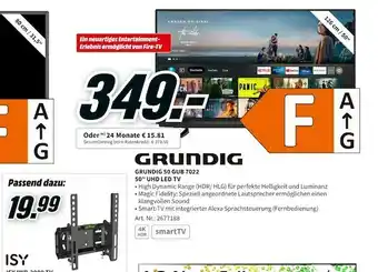 MediaMarkt Grundig 50 gub 7022 50" uhd led tv Angebot