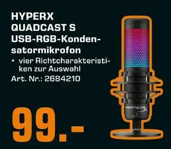 Saturn Hyperx usb-rgb-kondensatormikrofon Angebot