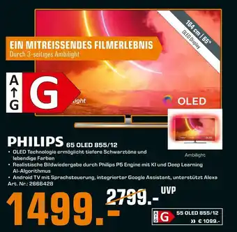 Saturn Philips 65 oled 855/12 Angebot