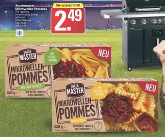 WEZ Snackmaster Mikrowellen Pommes 220 g Packung Angebot