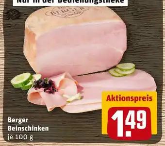 REWE Berger beinschinken Angebot